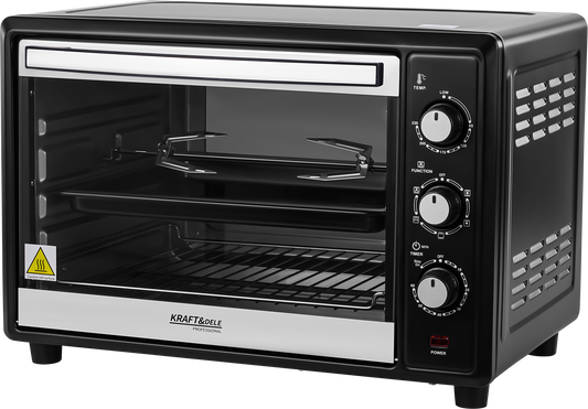 Električna pećnica 45L 2000W s roštiljem i roštilj-ražnjem