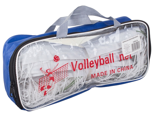Mreža za odbojku 9,5 x 1 m s užetom i torbom – za plažu, dvorište i trening