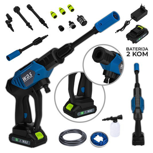 Bežični perač pod visokim tlakom 4Ah 20Vx2 – 60 bara