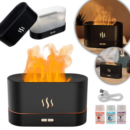 Difuzor zraka s efektom goruće vatre+ mirisna ulja gratis