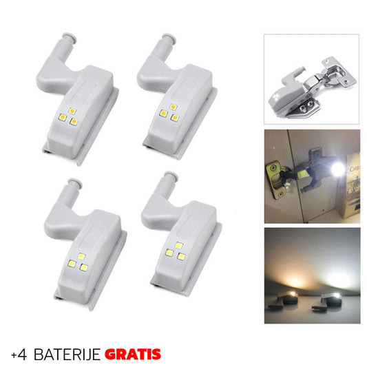 LED svjetla (rasvjeta) za ormare, ormariće i ladice 4KOM