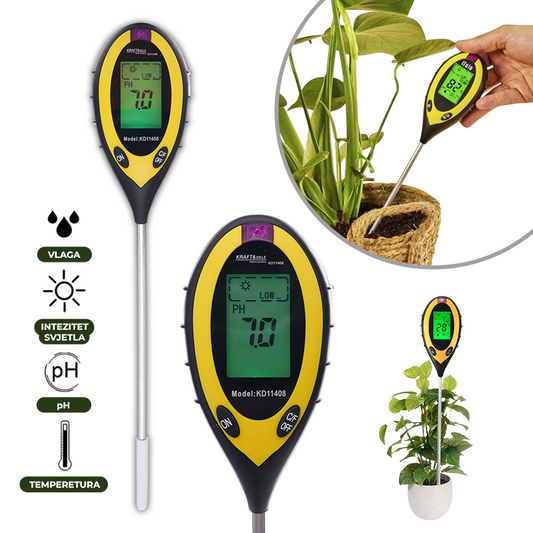 Mjerač kvalitete zemlja / tla -4 u 1