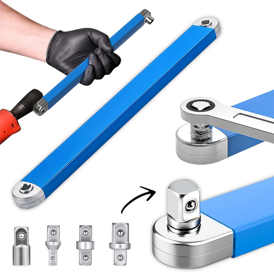 Univerzalni produžni ključ 39cm – s adapterima ¼″, ⅜″ i ½″