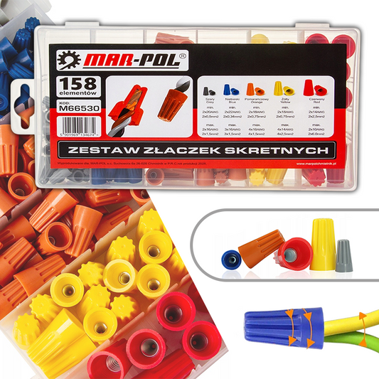 Set rotirajućih kabelskih konektora | 158 kom.