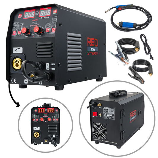 REDTECHNIC CO2 aparat za zavarivanje, MIG/MAG-MMA LIFT-TIG 220A