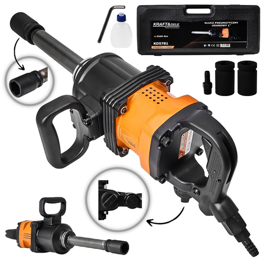 Pneumatski udarni pištolj 5500NM + kofer + 2 nastavka