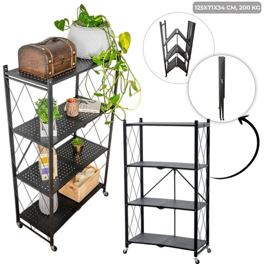 Sklopive police Metalne 125x71x34 cm, 200 kg