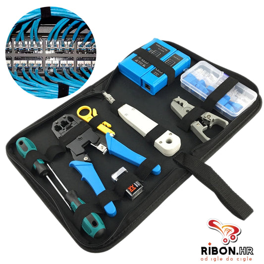 Set 9-u-1 za popravak računalne,LAN mreže,kliješta za krimpanje