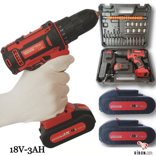 GK x series aku bušilica 18vx2 sa alatom u koferu