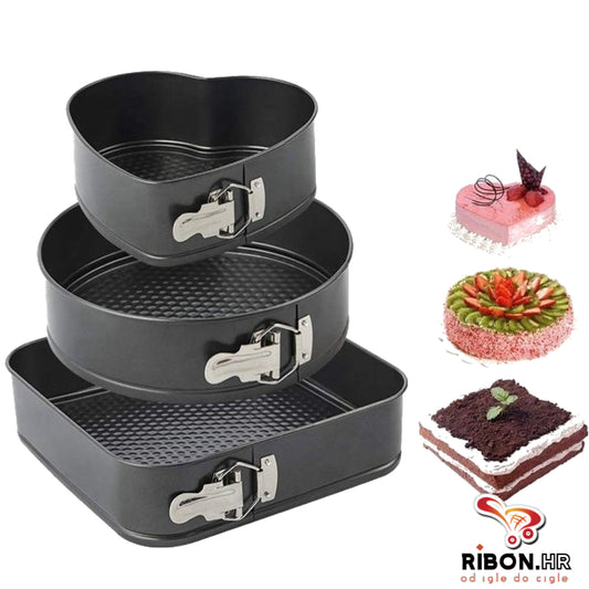 Set 3 Kalupa za Torte i Kolače
