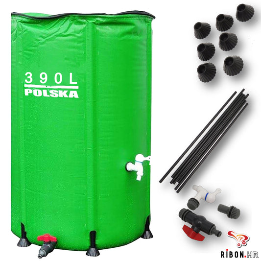 Sklopivi spremnik - rezervoar - cisterna - bačva za vodu 390L