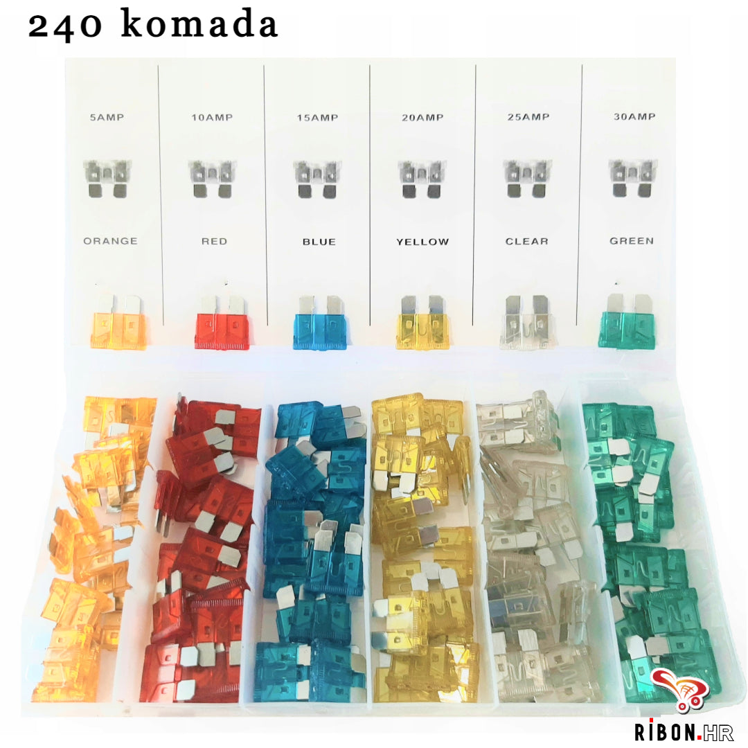 Set zamjenskih osigurača, 240 kom