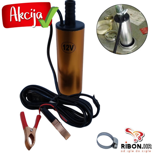 Inox Pumpa za pretakanje goriva 12 Volta-37mm (kanister)