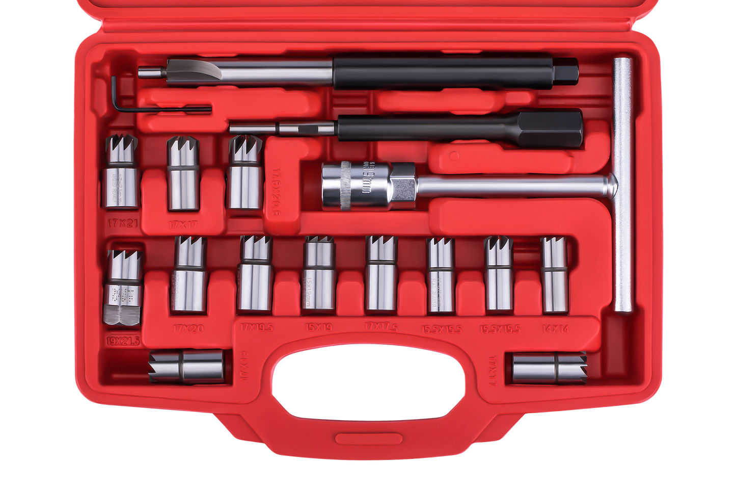 Set Freza za Čišćenje Gnijezda Injektora – 17 Dijelova