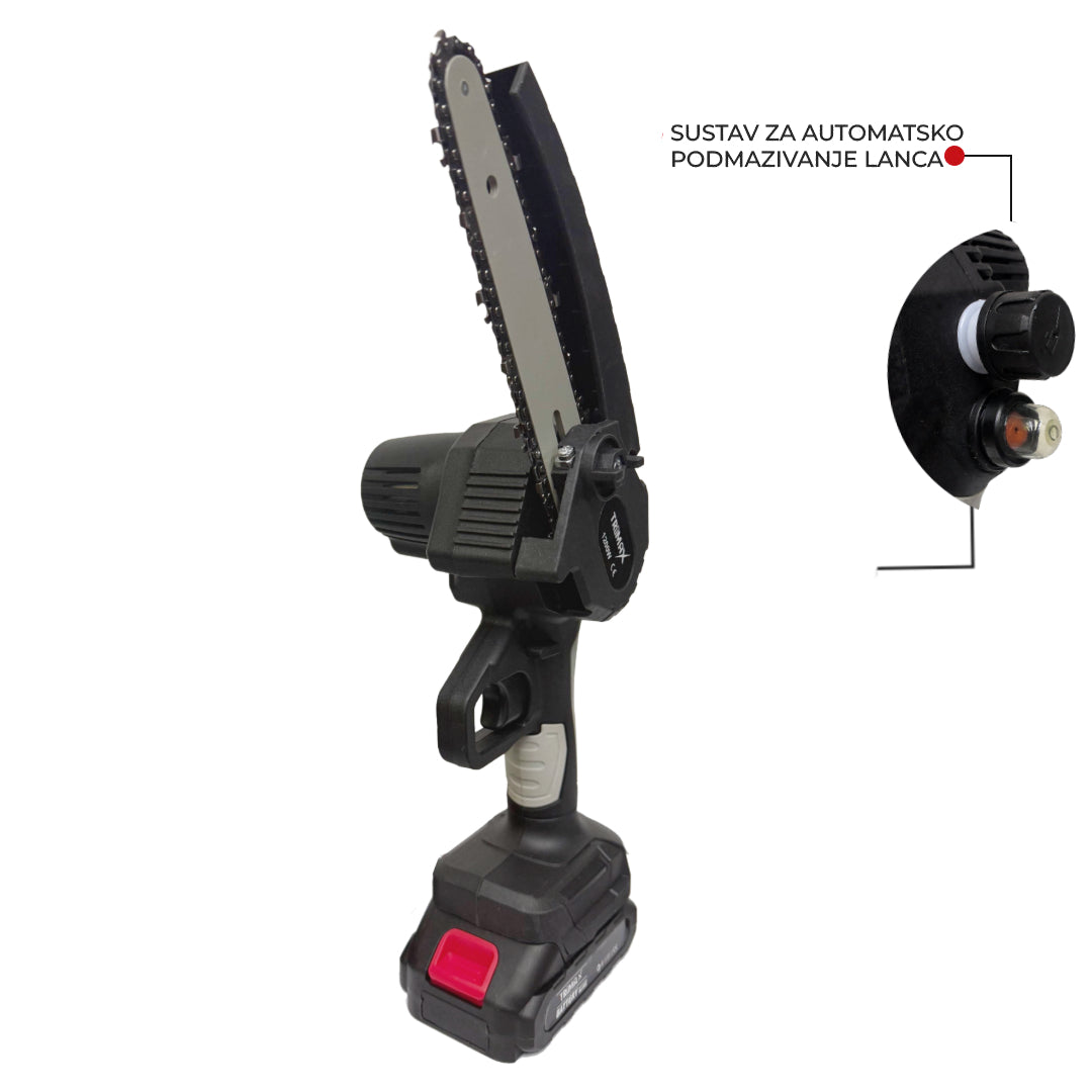 Trimax aku pila 24V sa sustavom za podmazivanje lanca | NOVO