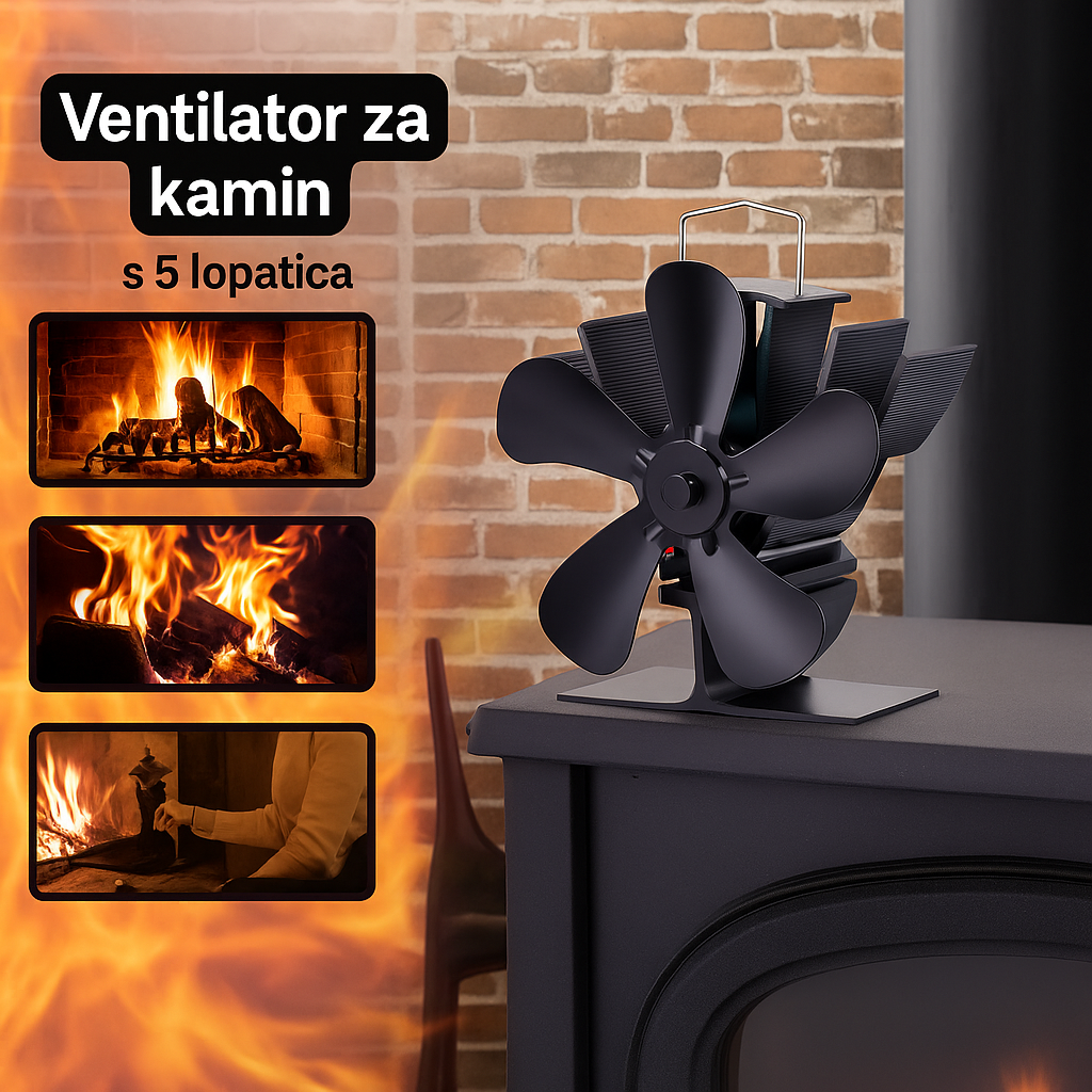 Termoelektrični ventilator za kamin