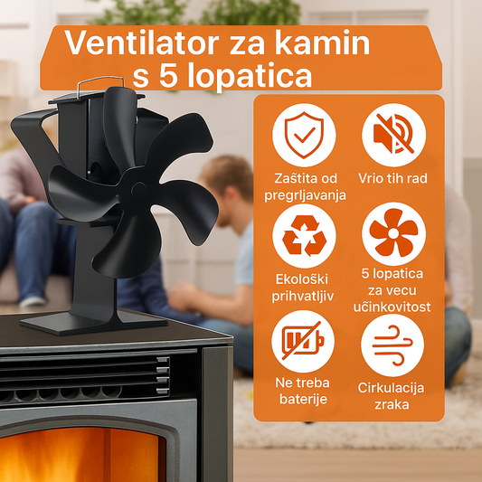 Termoelektrični ventilator za kamin