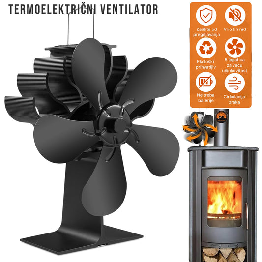 Termoelektrični ventilator za kamin
