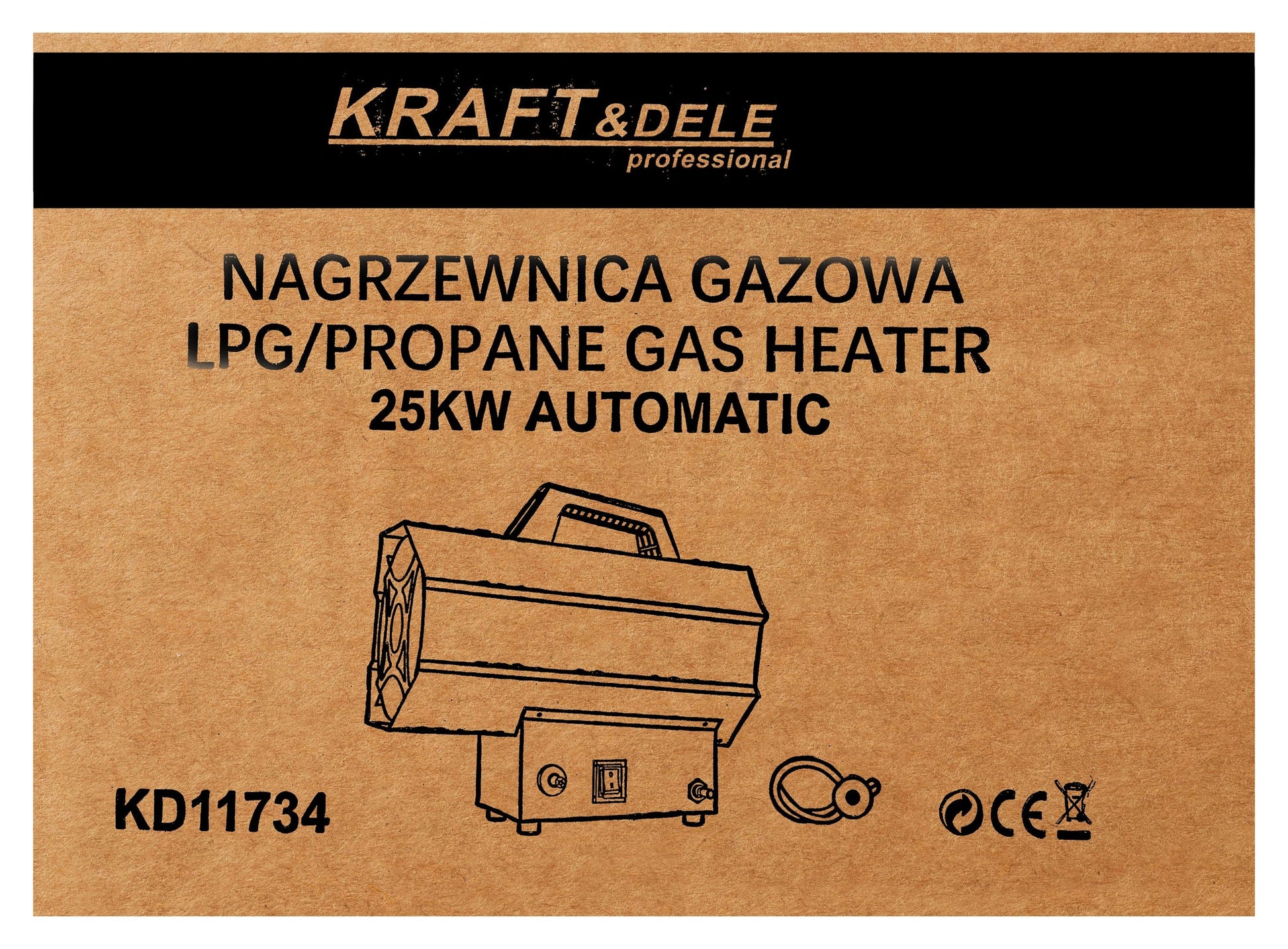 Plinska grijača 25 kW s reduktorom KD11734