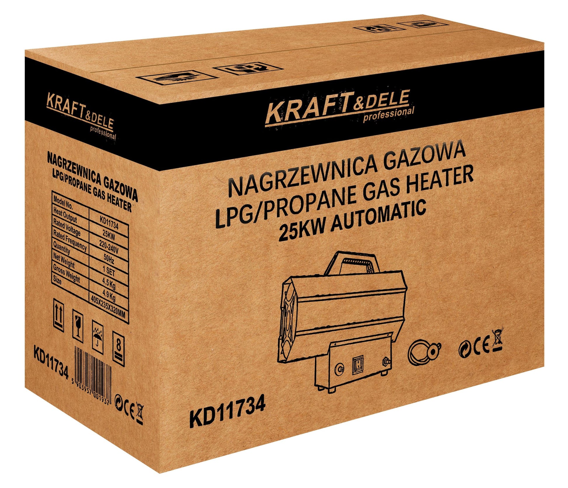 Plinska grijača 25 kW s reduktorom KD11734