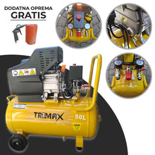 Load image into Gallery viewer, Trimax Kompresor 50L-8 bar -250L/min
