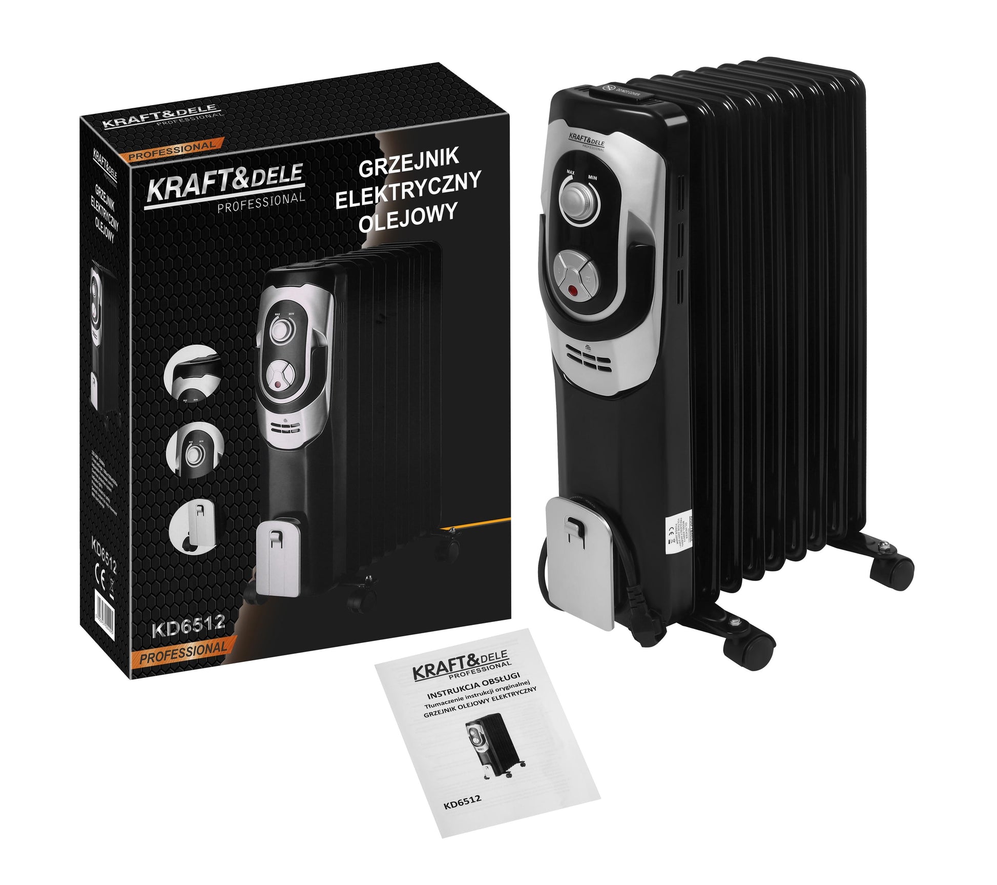 Uljni električni radijator s termostatom 2000 W KD6512