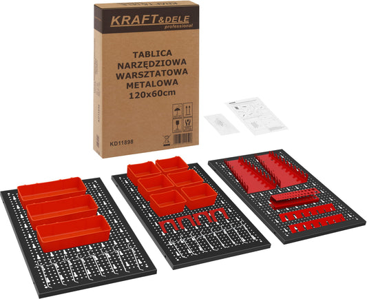 Metalna zidna ploča za alat 120x60cm