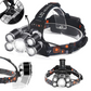 ZOOM led naglavna lampa 5×Cree T6 | domet 300 m, vodootporna