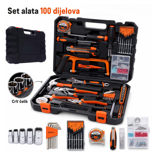 Set alata 100 dijelova + kofer
