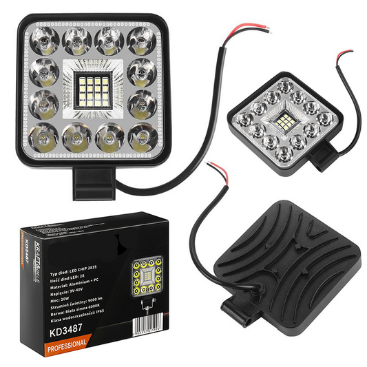 Mini LED Radna Lampa 40W  | Kompaktna, Vodootporna, 12000 lm