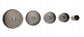 Set od 5 kruna za beton, ciglu,kamen