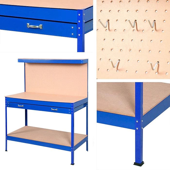 Radni stol s ladicom i pločom za organizaciju alata