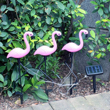 Load image into Gallery viewer, Solarna vrtna dekoracija | Flamingo(3KOM)
