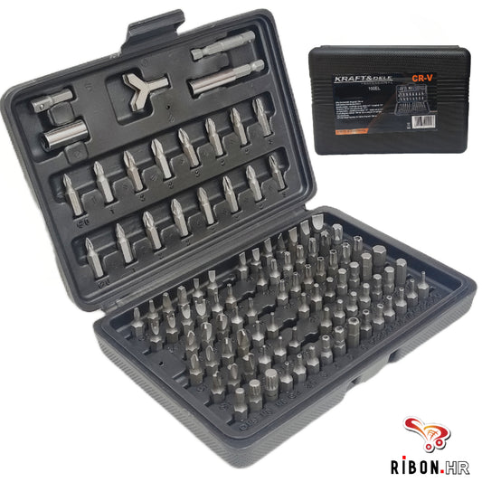Set bitova +TORX  za odvijače – 100 elemenata