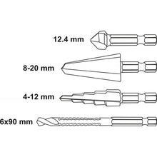 Load image into Gallery viewer, 4-dijelni Robust Line set svrdla za metal HEX
